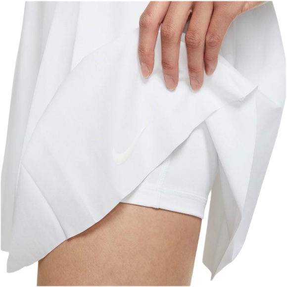 New NIKE Women’s Dri-FIT 17" Long Golf/ Tennis Skort White Style DD0350-100 - Picture 3 of 11